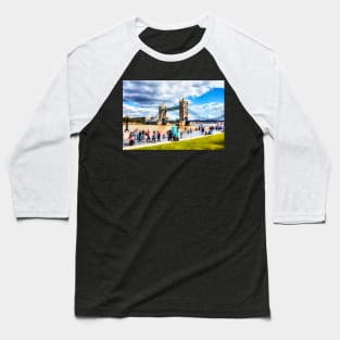 Tower Bridge Over The River Thames, London Baseball T-Shirt